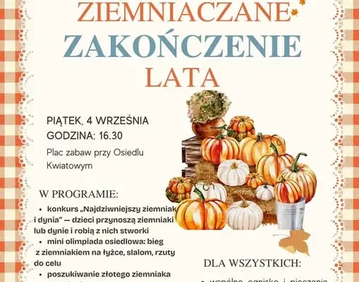 Ziemniaczane zakończenie lata na Osiedlu Kwiatowym – zaproszenie na 4 września