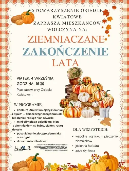 Ziemniaczane zakończenie lata na Osiedlu Kwiatowym – zaproszenie na 4 września