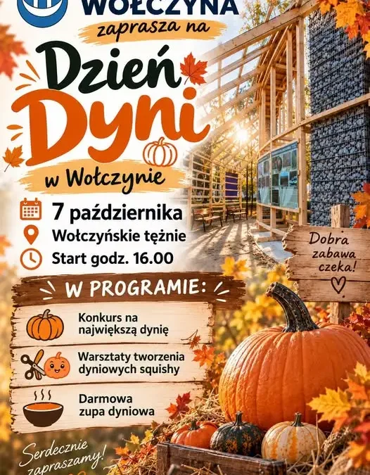 Dzień Dyni w Wołczynie – jesienne święto na Tężniach już 7 października