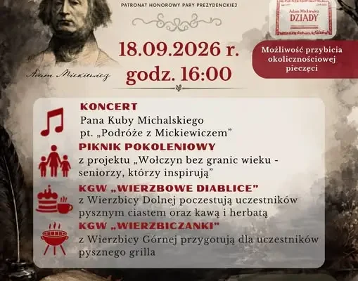 Narodowe Czytanie 2026 w Wołczynie: Dziady, piknik i międzypokoleniowe spotkanie