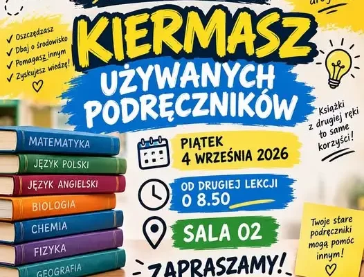 Kiermasz podręczników w ZSL-T w Kluczborku – 4 września