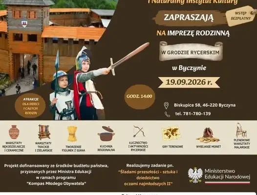 Byczyna: rodzinne spotkanie z rekonstrukcją i dziedzictwem kultury już 19 września