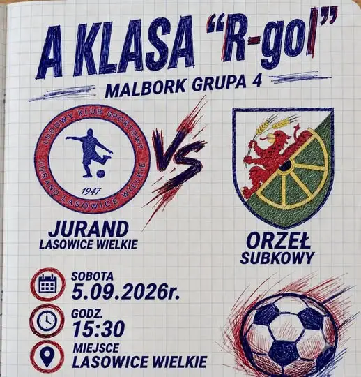 Sobotnie derby i dożynki: LKS Jurand Lasowice Wielkie zmierzy się z Orłem Subkowy