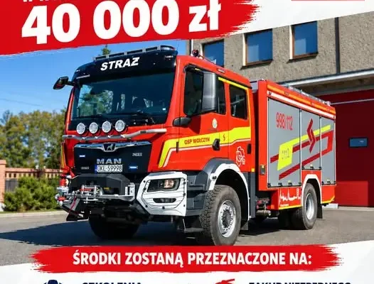 OSP Wołczyn otrzymała 40 tys. zł od Fundacji ORLEN