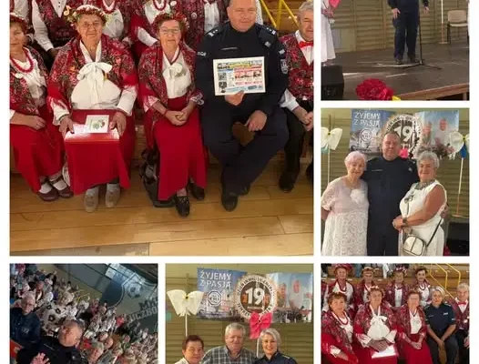 Policja w Kluczborku spotkała się z seniorami podczas 19. Dnia Inwalidy i Emeryta