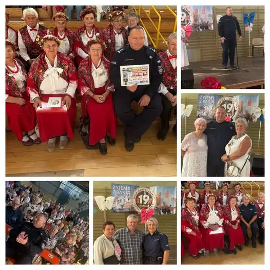 Policja w Kluczborku spotkała się z seniorami podczas 19. Dnia Inwalidy i Emeryta