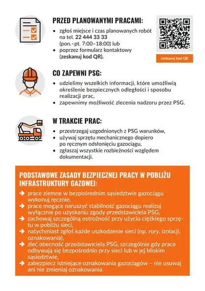 Bezpieczne gazociągi: apel do wykonawców i mieszkańców przed pracami ziemnymi