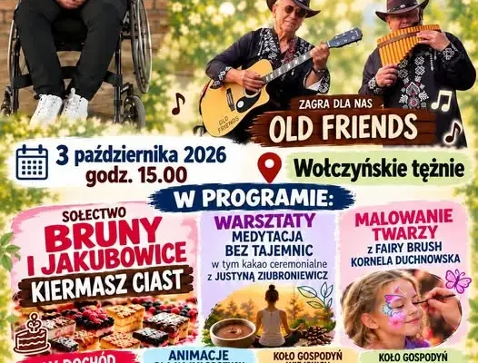 Charytatywne Urodziny dla Przemka na Wołczyńskich tężniach – zagra zespół Old Friends