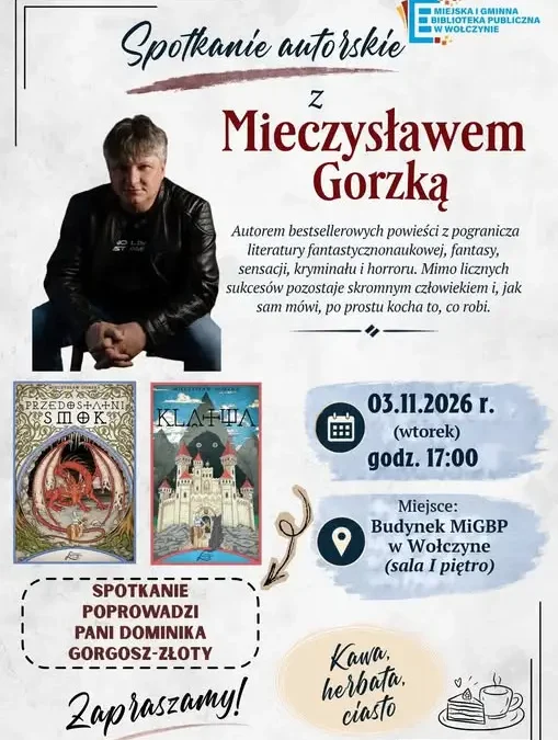 Spotkanie autorskie z Mieczysławem Gorzką w Wołczynie