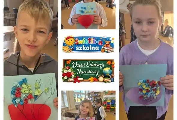 Dzień Edukacji Narodowej w Kluczborku: Uczniowie tworzyli przestrzenne laurki dla wychowawców