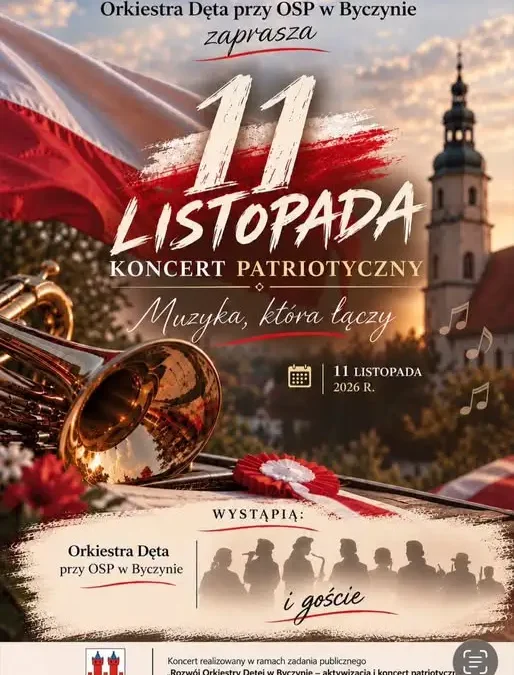 Koncert patriotyczny Orkiestry Dętej OSP Byczyna już 11 listopada